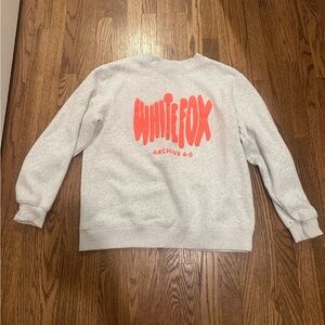 White Fox Gray Sweatshirt